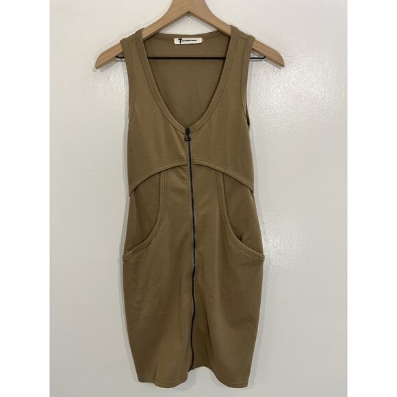 T Alexander Wang Bodycon Dress 0 Minimalist Y2K Street Siren Office Career Edgy - Picture 1 of 11